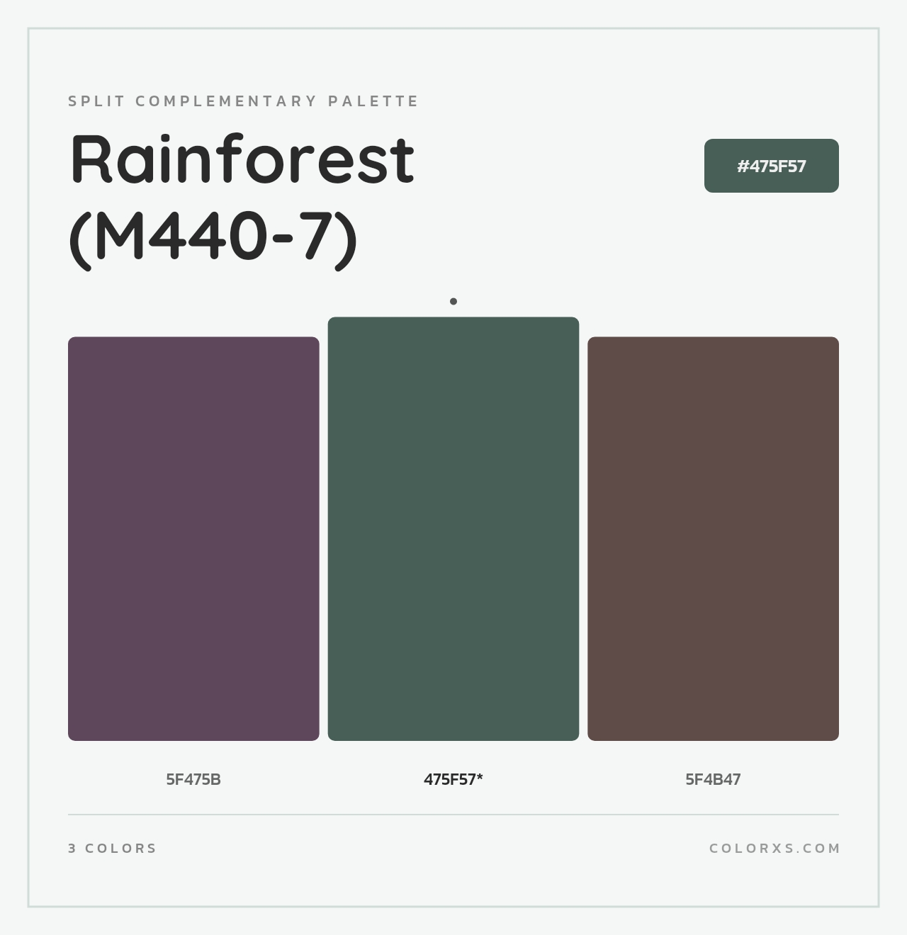 Rainforest (M440-7) - Split-Complementary Color Palette