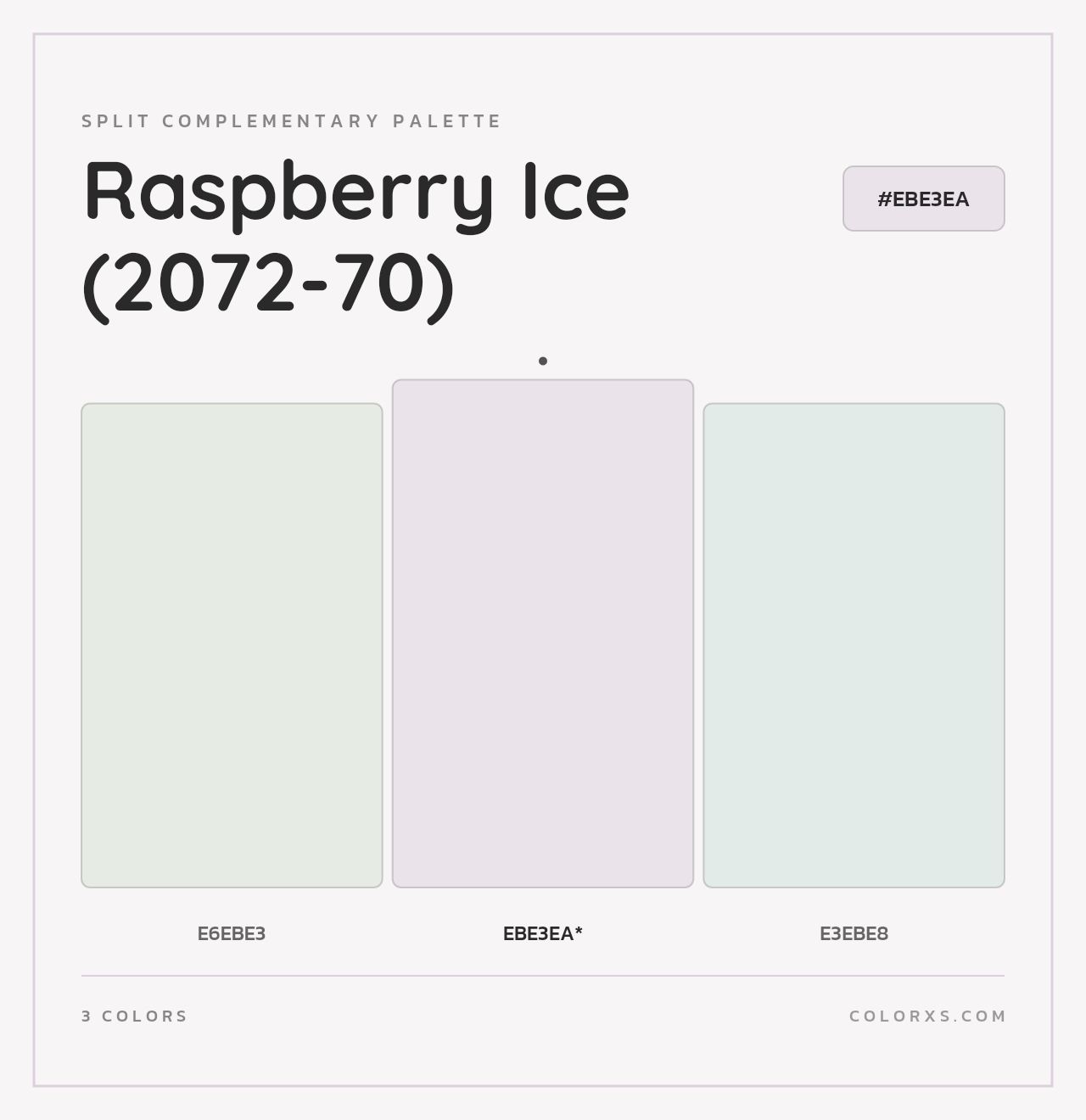 Raspberry Ice (2072-70) - Split-Complementary Color Palette