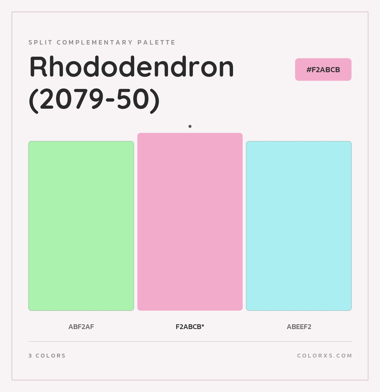 Rhododendron (2079-50) - Split-Complementary Color Palette