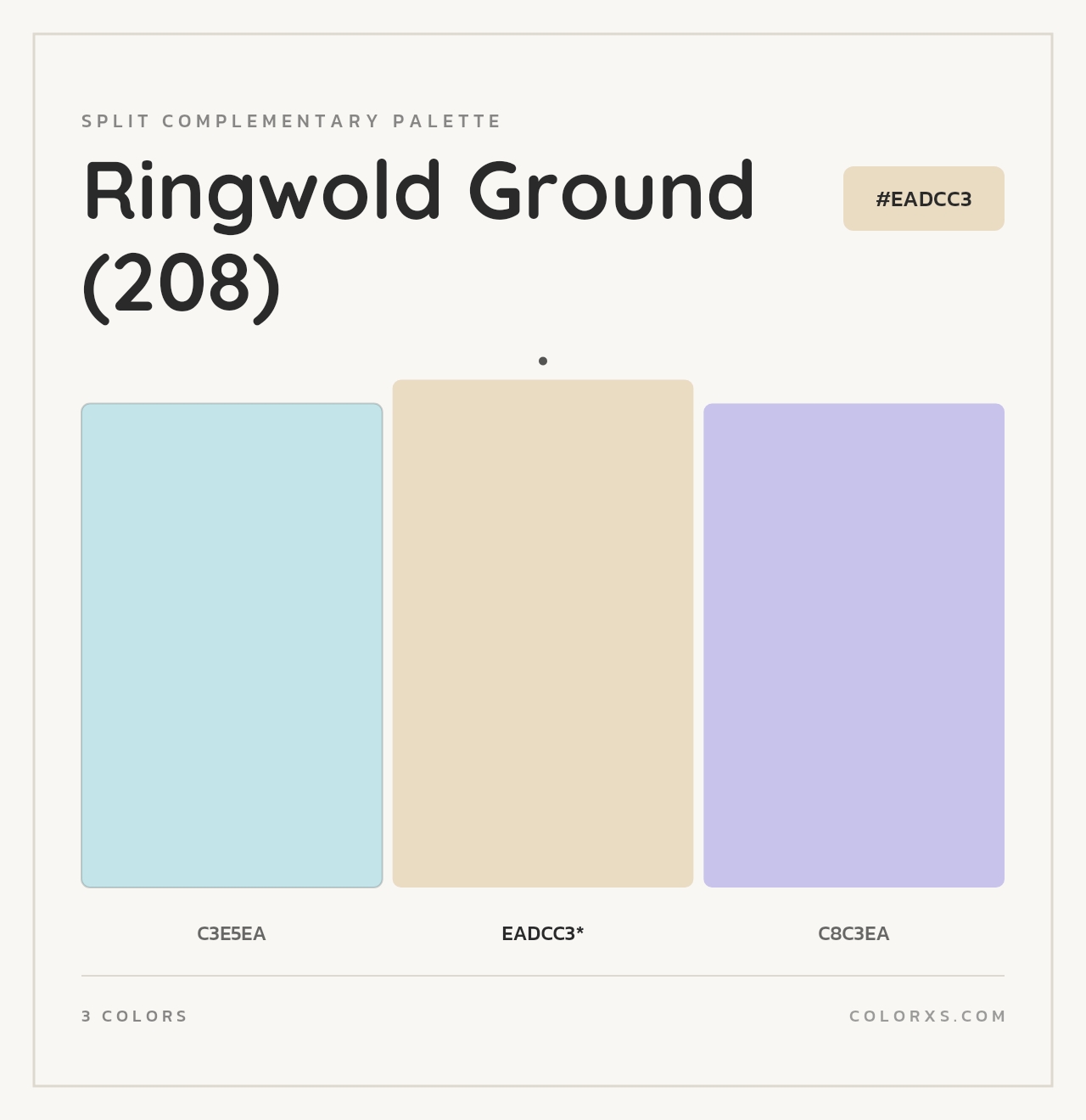 Ringwold Ground (208) - Split-Complementary Color Palette