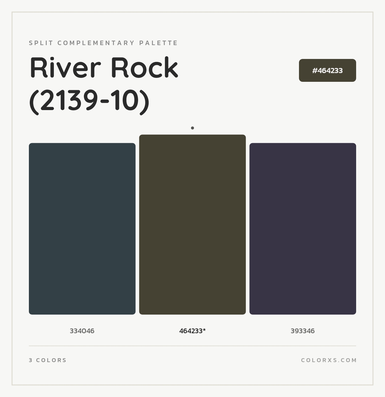 River Rock (2139-10) - Split-Complementary Color Palette