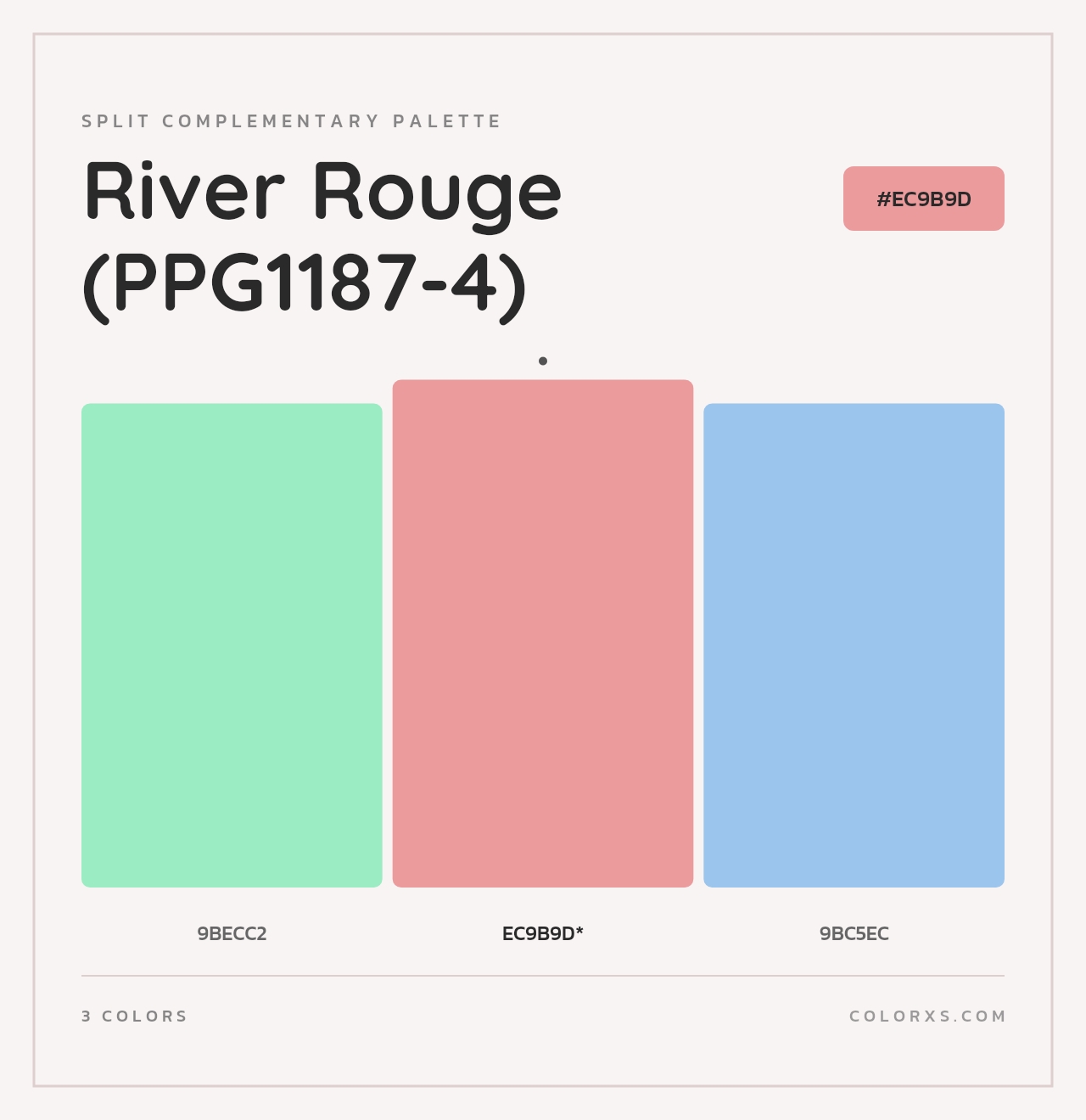River Rouge (PPG1187-4) - Split-Complementary Color Palette