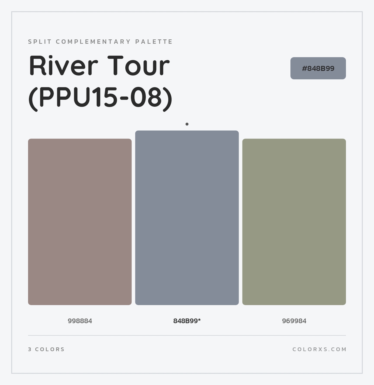 River Tour (PPU15-08) - Split-Complementary Color Palette