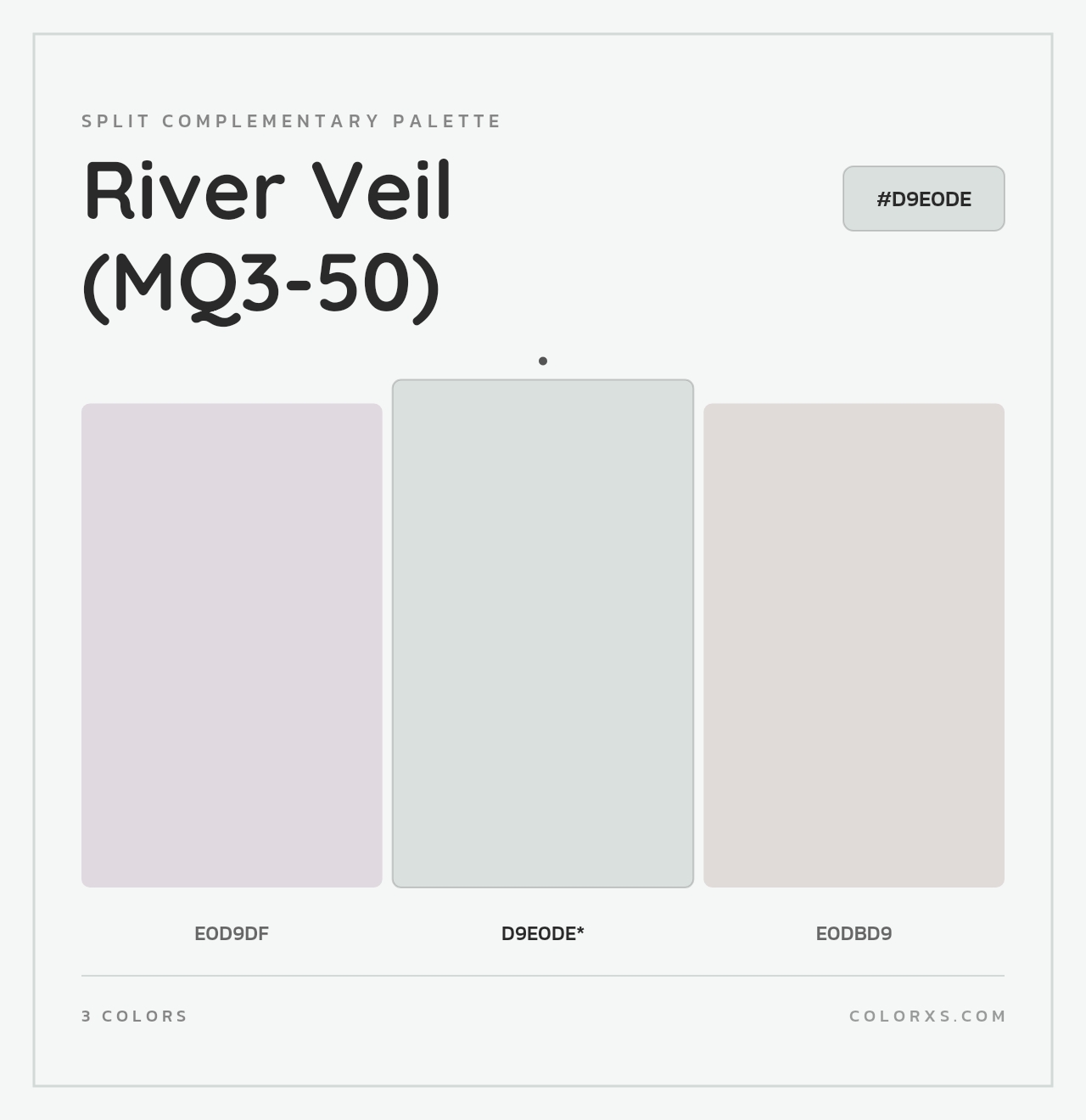 River Veil (MQ3-50) - Split-Complementary Color Palette