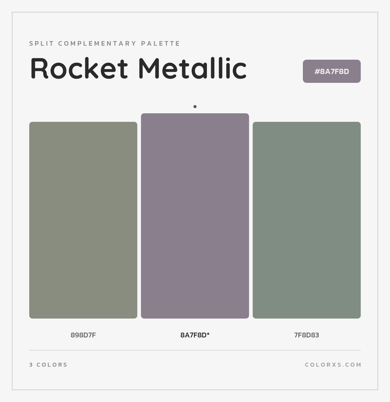 Rocket Metallic - Split-Complementary Color Palette