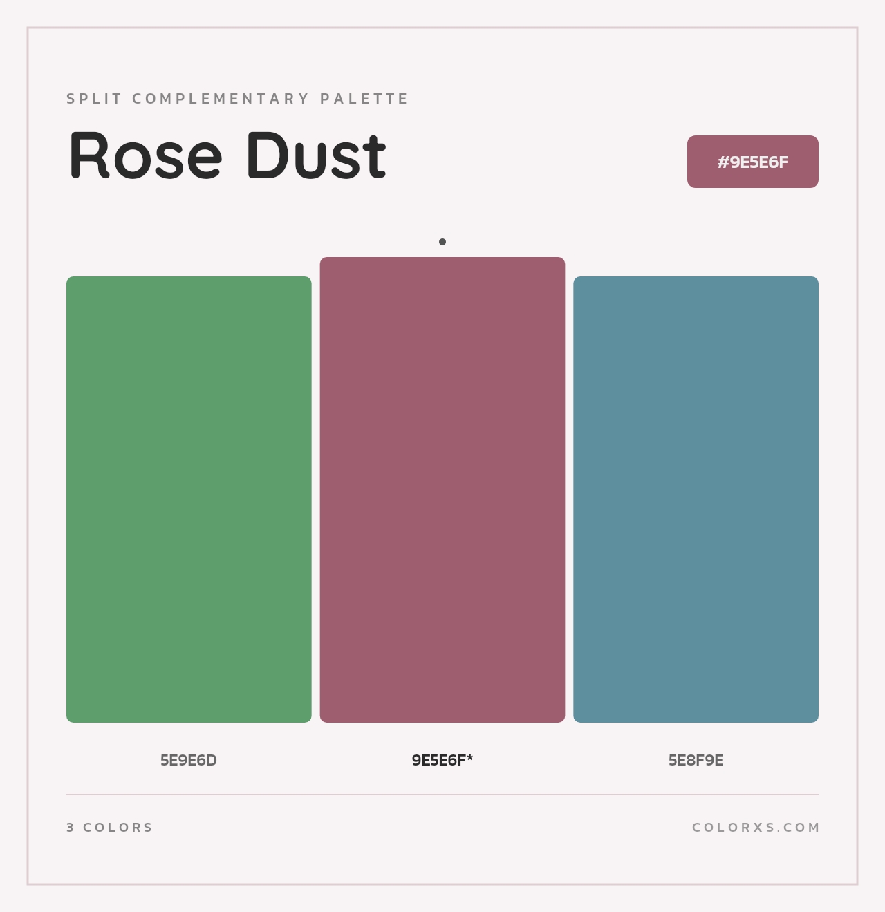 Rose Dust - Split-Complementary Color Palette