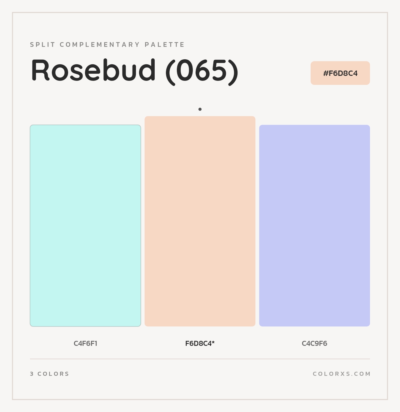 Rosebud (065) - Split-Complementary Color Palette