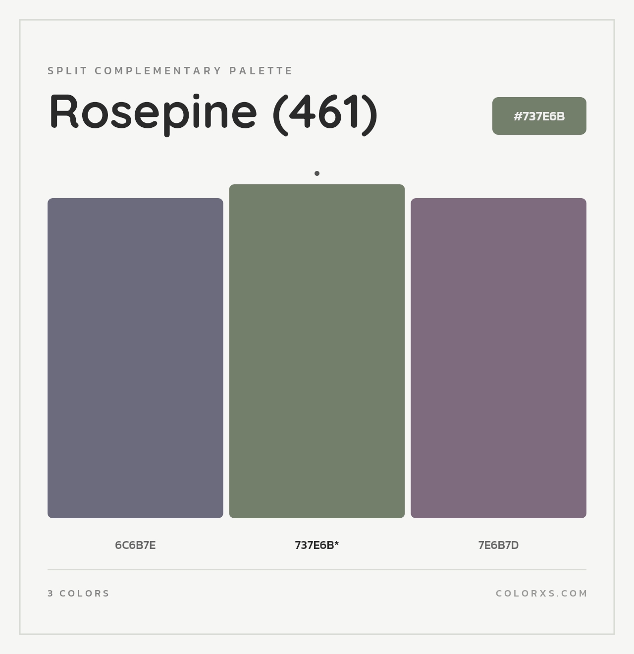 Rosepine (461) - Split-Complementary Color Palette