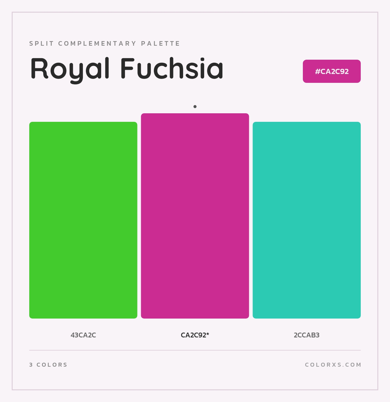Royal Fuchsia - Split-Complementary Color Palette