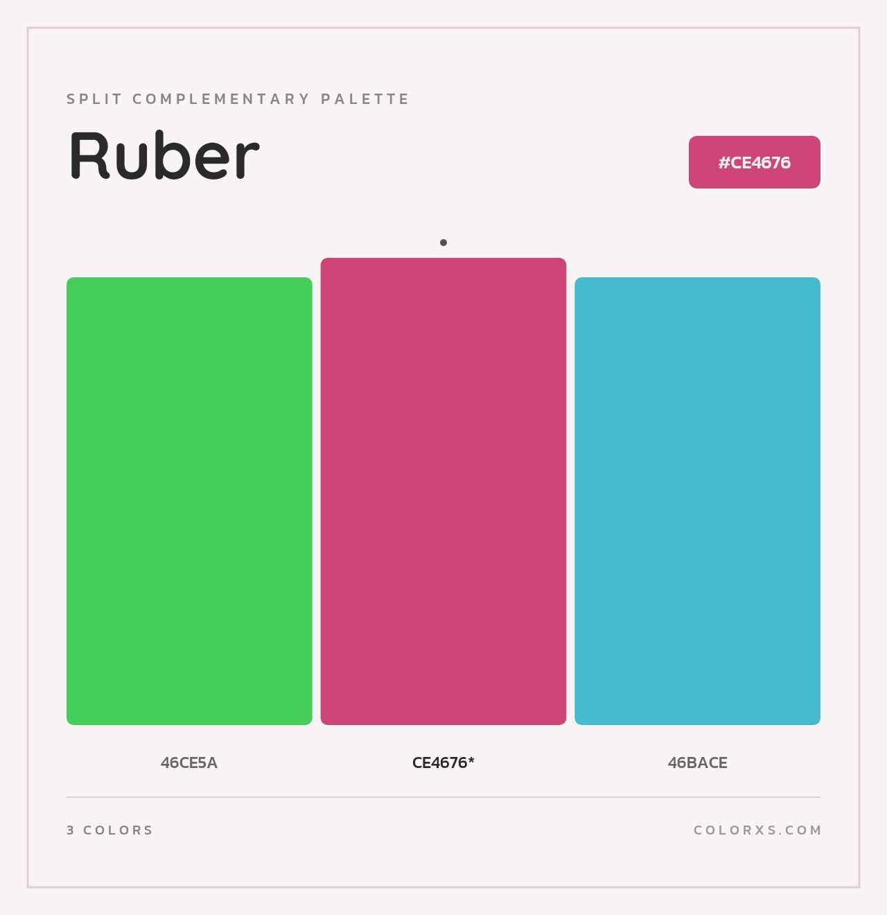 Ruber - Split-Complementary Color Palette