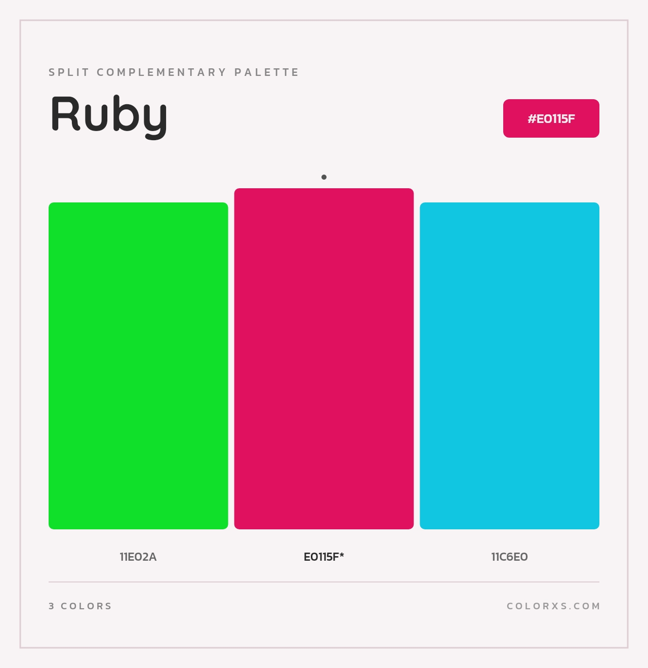 Ruby - Split-Complementary Color Palette