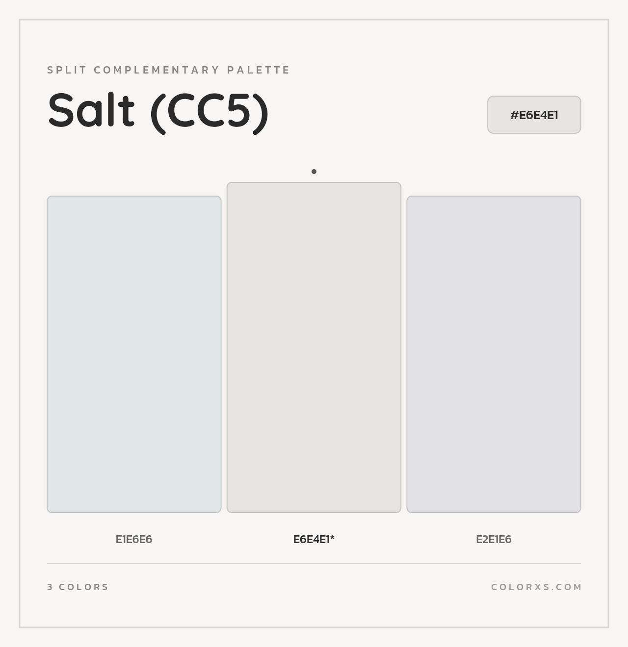 Salt (CC5) - Split-Complementary Color Palette