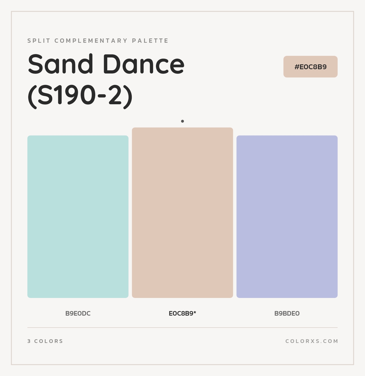 Sand Dance (S190-2) - Split-Complementary Color Palette
