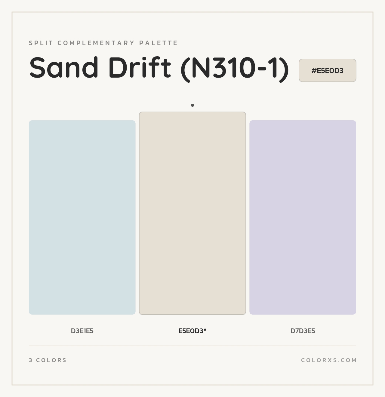 Sand Drift (N310-1) - Split-Complementary Color Palette