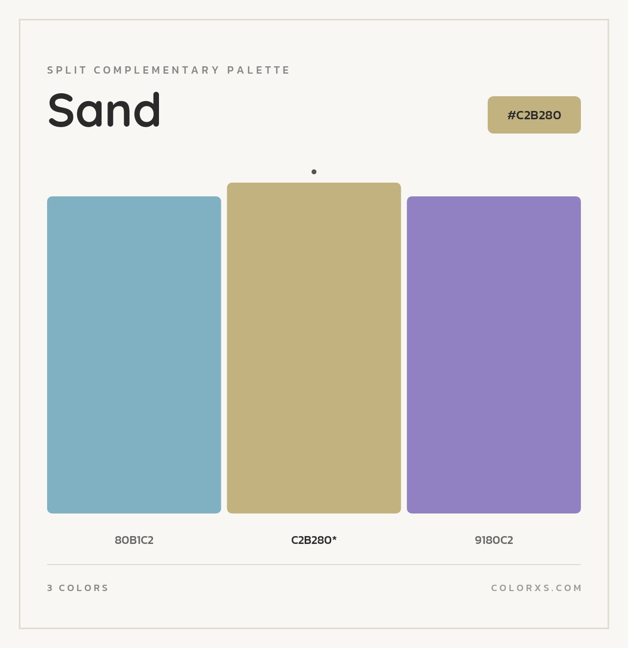 Sand - Split-Complementary Color Palette