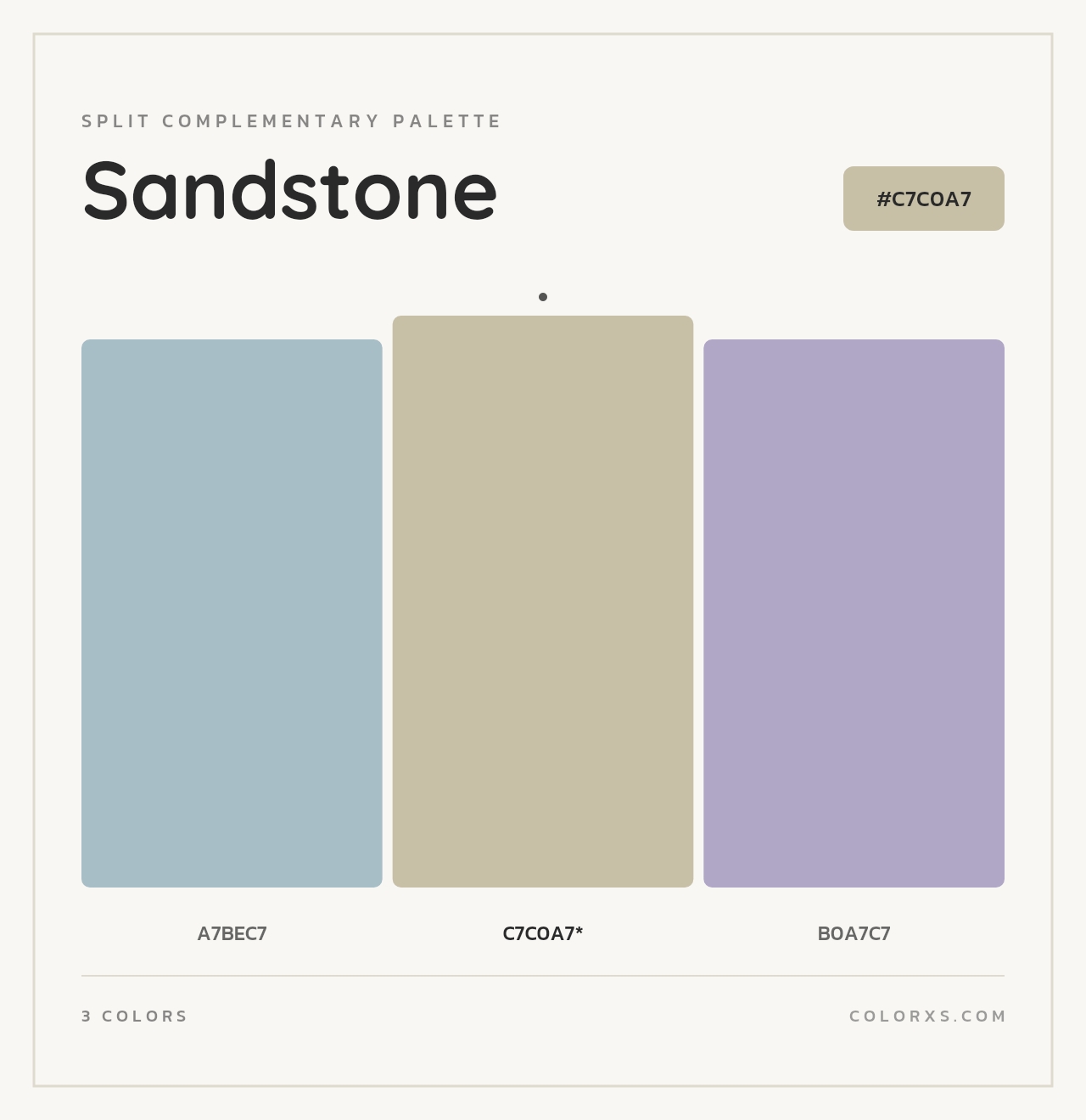 Sandstone - Split-Complementary Color Palette