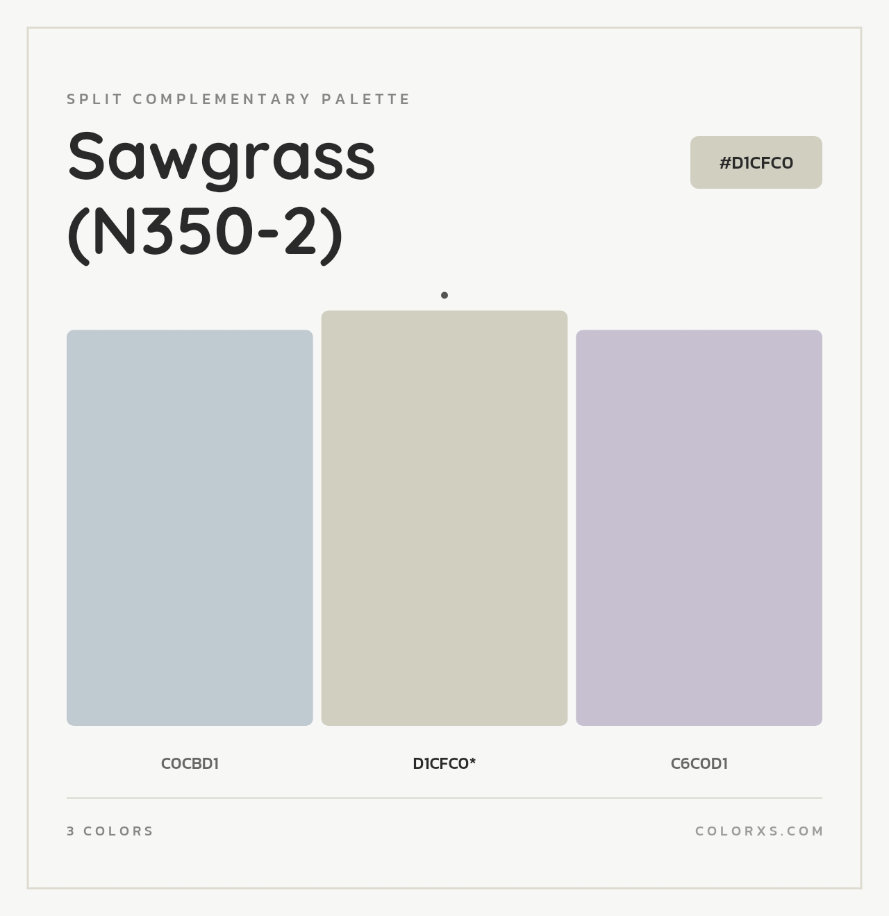 Sawgrass (N350-2) - Split-Complementary Color Palette