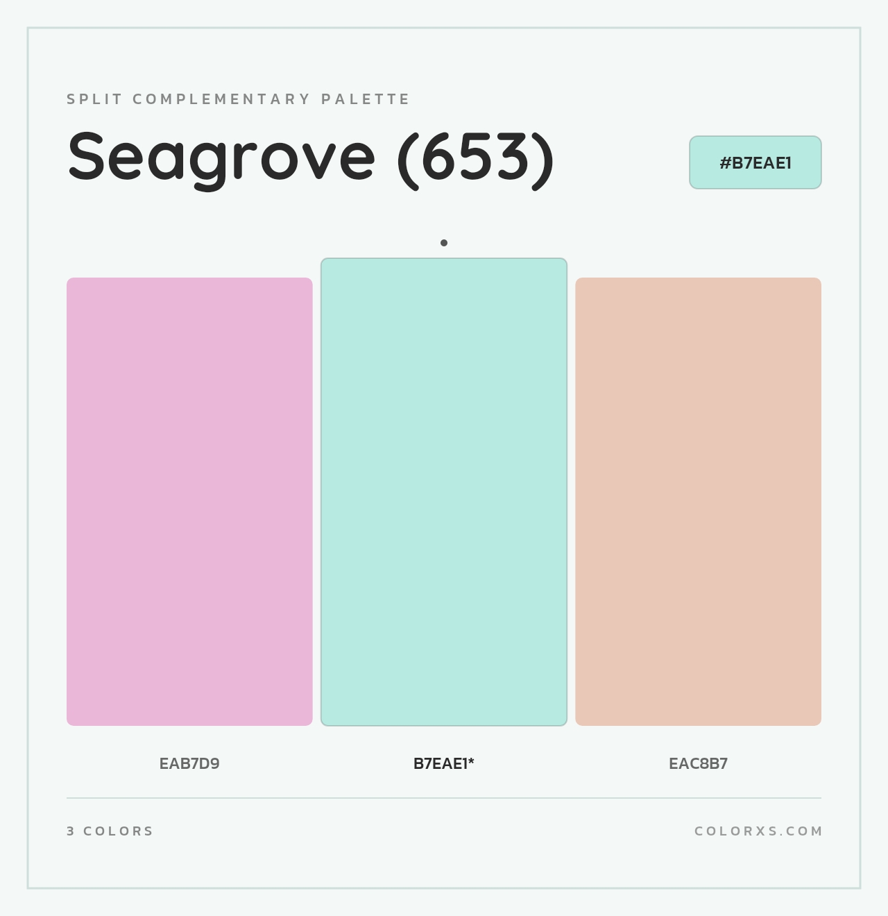 Seagrove (653) - Split-Complementary Color Palette