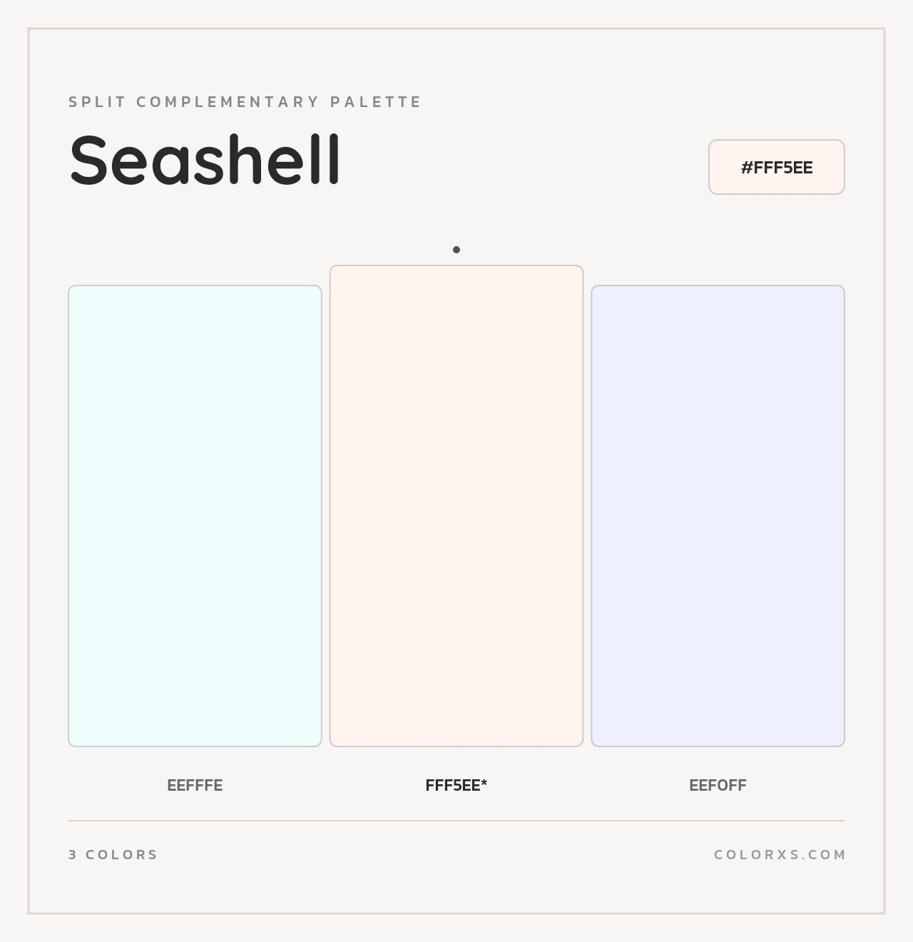 Seashell - Split-Complementary Color Palette