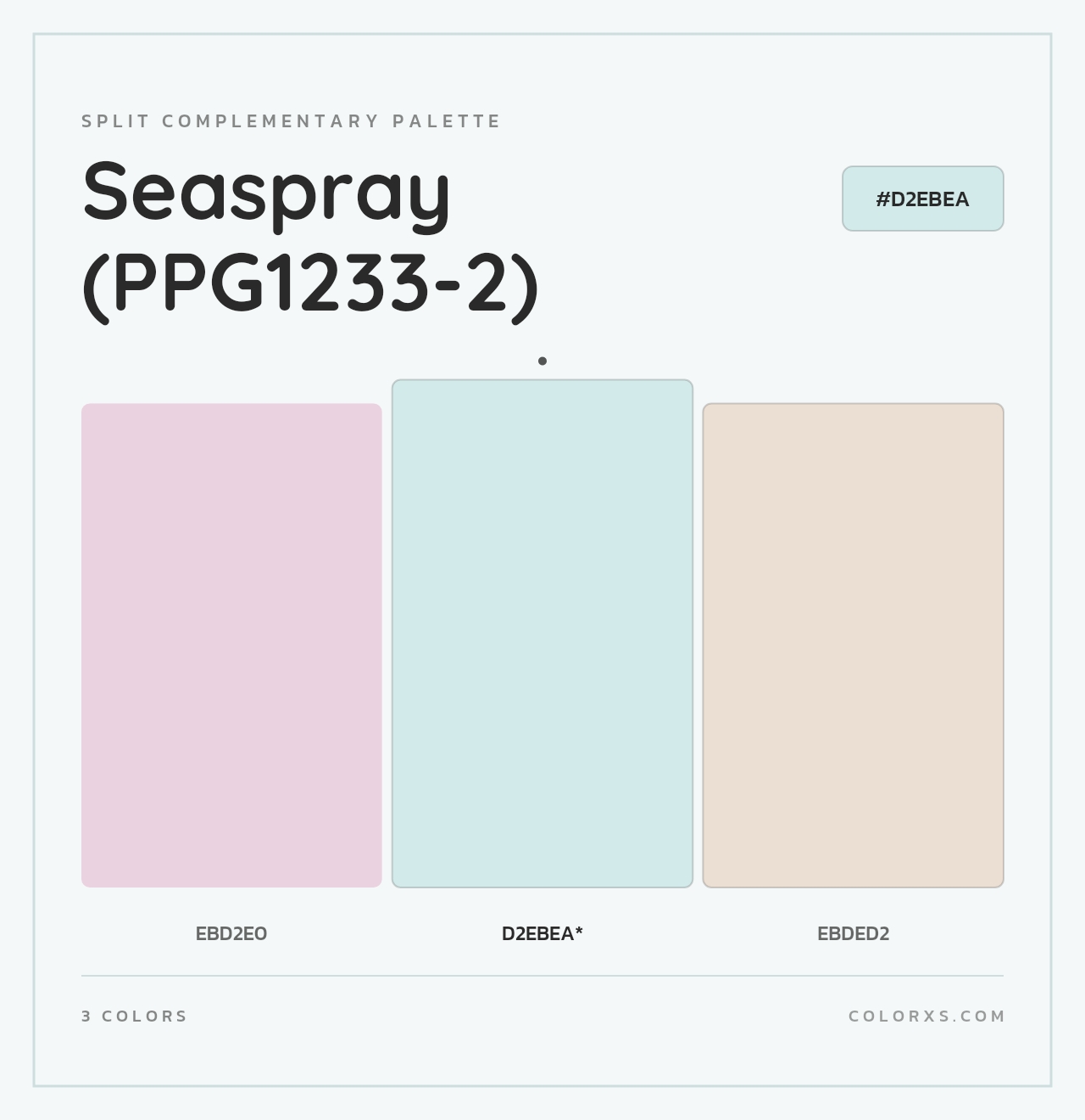 Seaspray (PPG1233-2) - Split-Complementary Color Palette