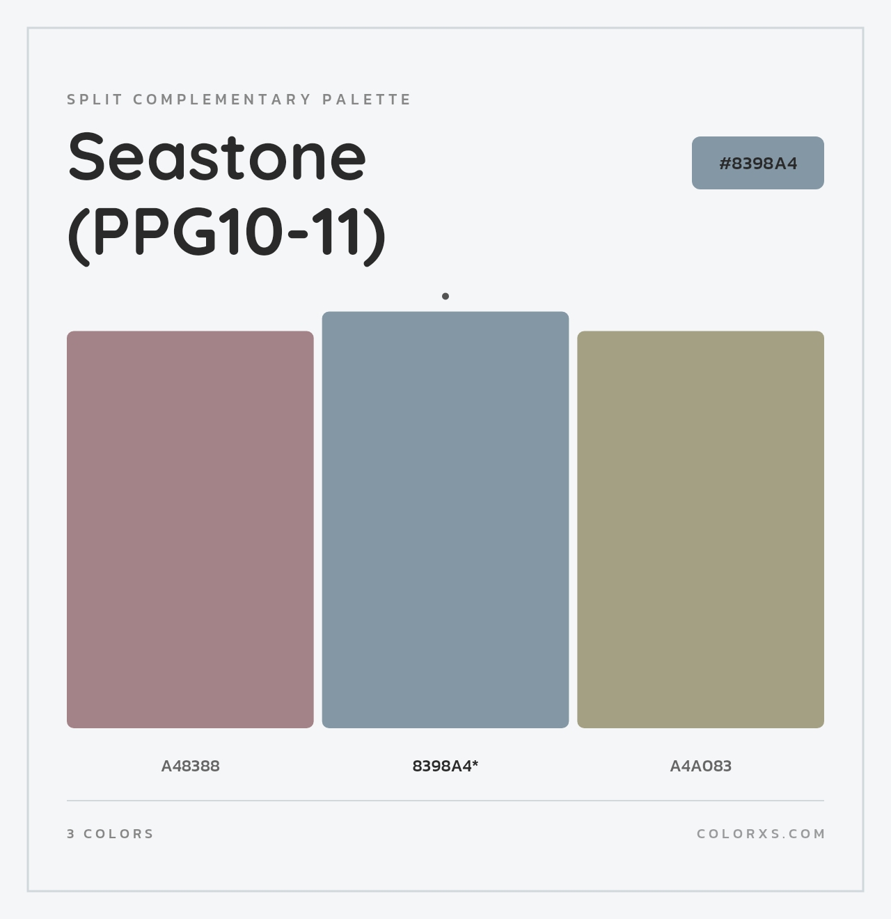 Seastone (PPG10-11) - Split-Complementary Color Palette
