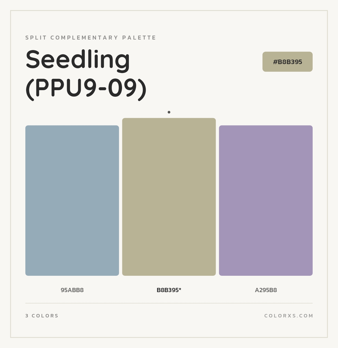 Seedling (PPU9-09) - Split-Complementary Color Palette