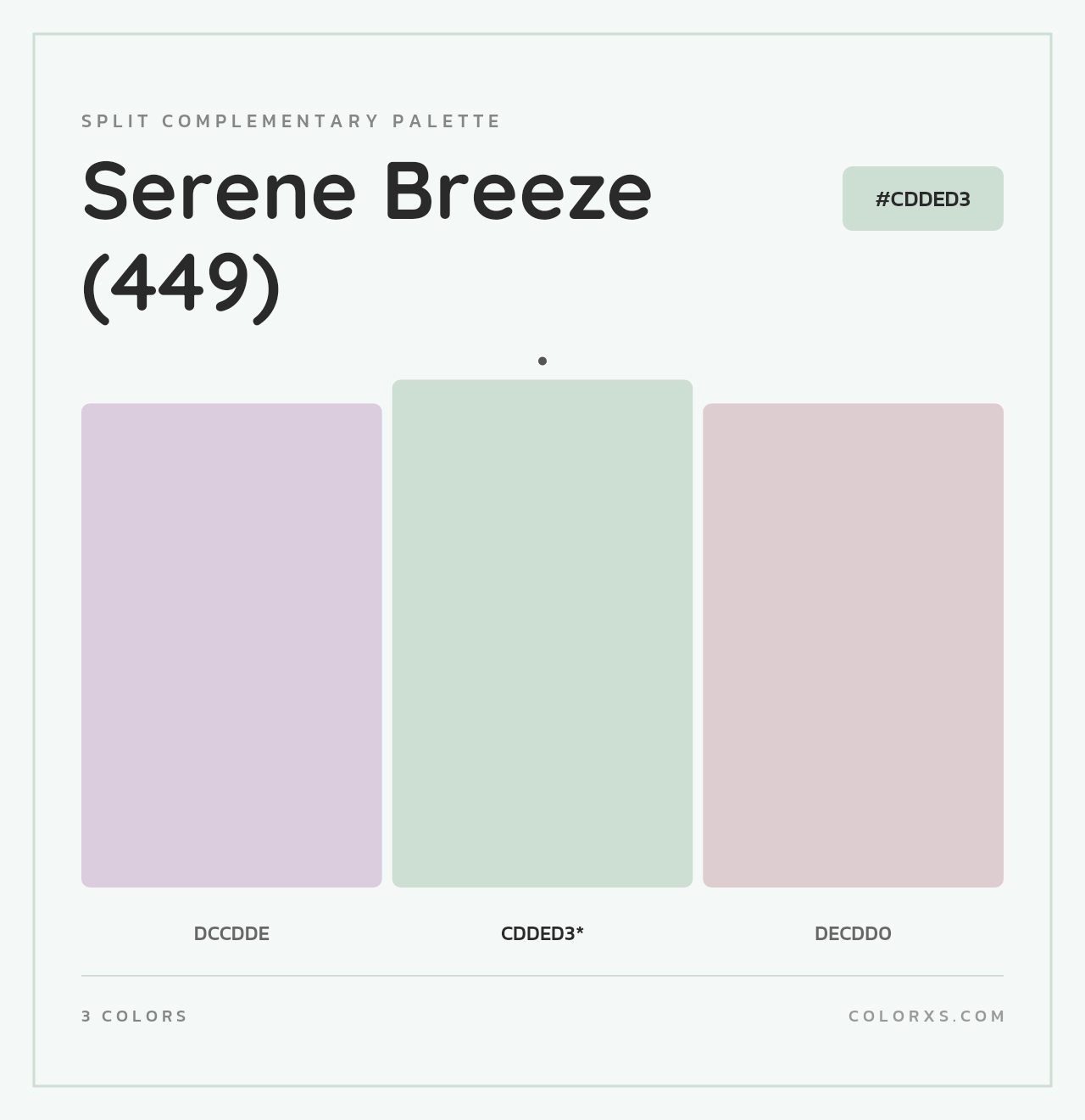 Serene Breeze (449) - Split-Complementary Color Palette