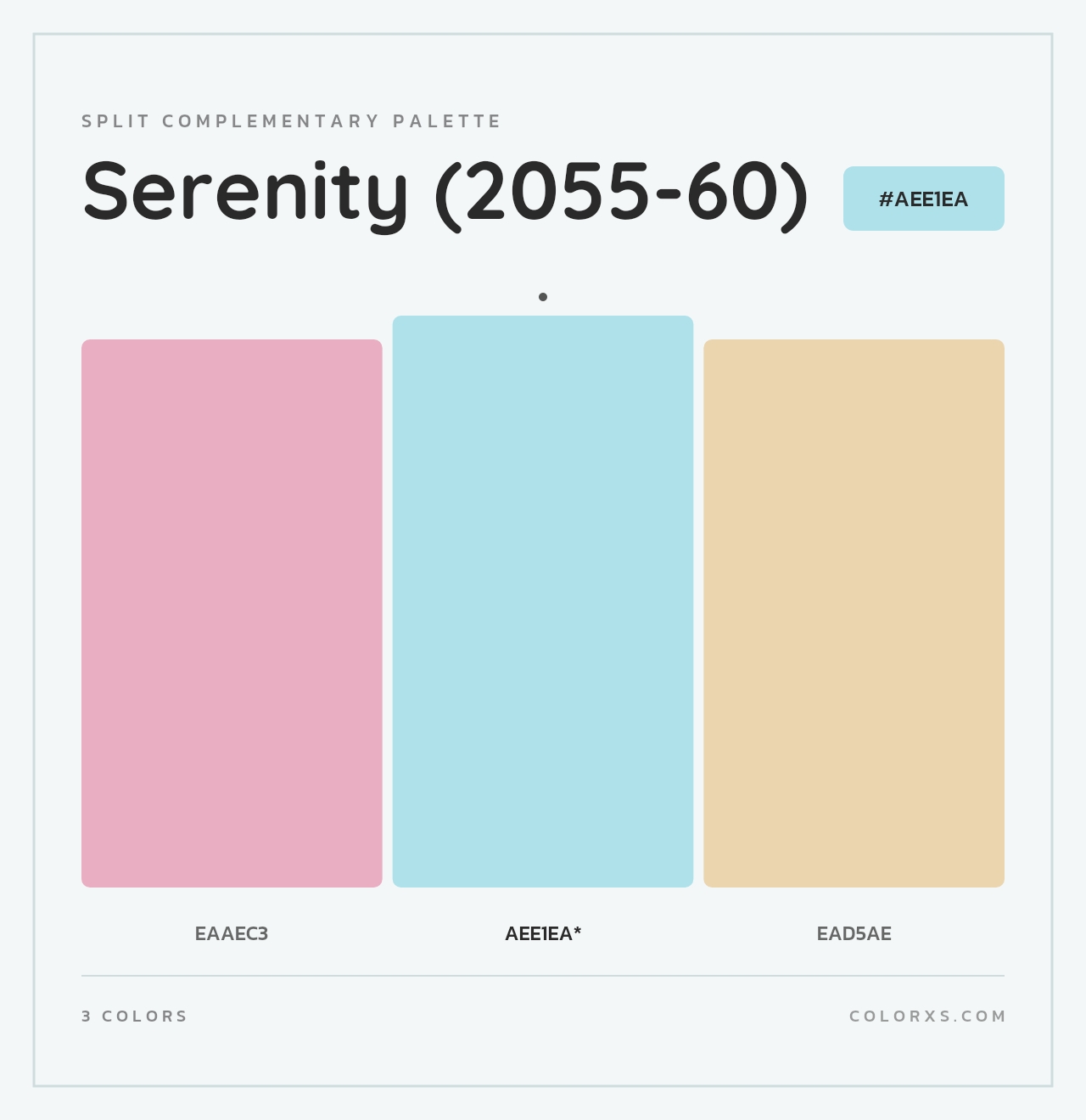 Serenity (2055-60) - Split-Complementary Color Palette