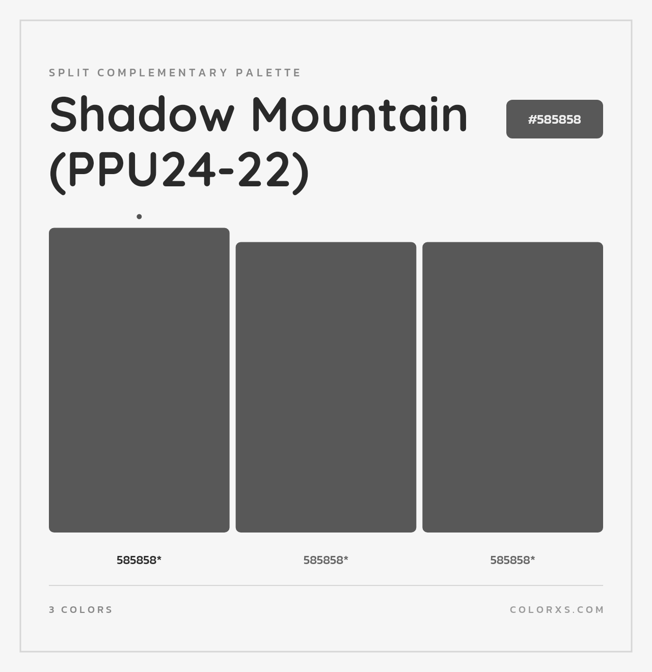 Shadow Mountain (PPU24-22) - Split-Complementary Color Palette