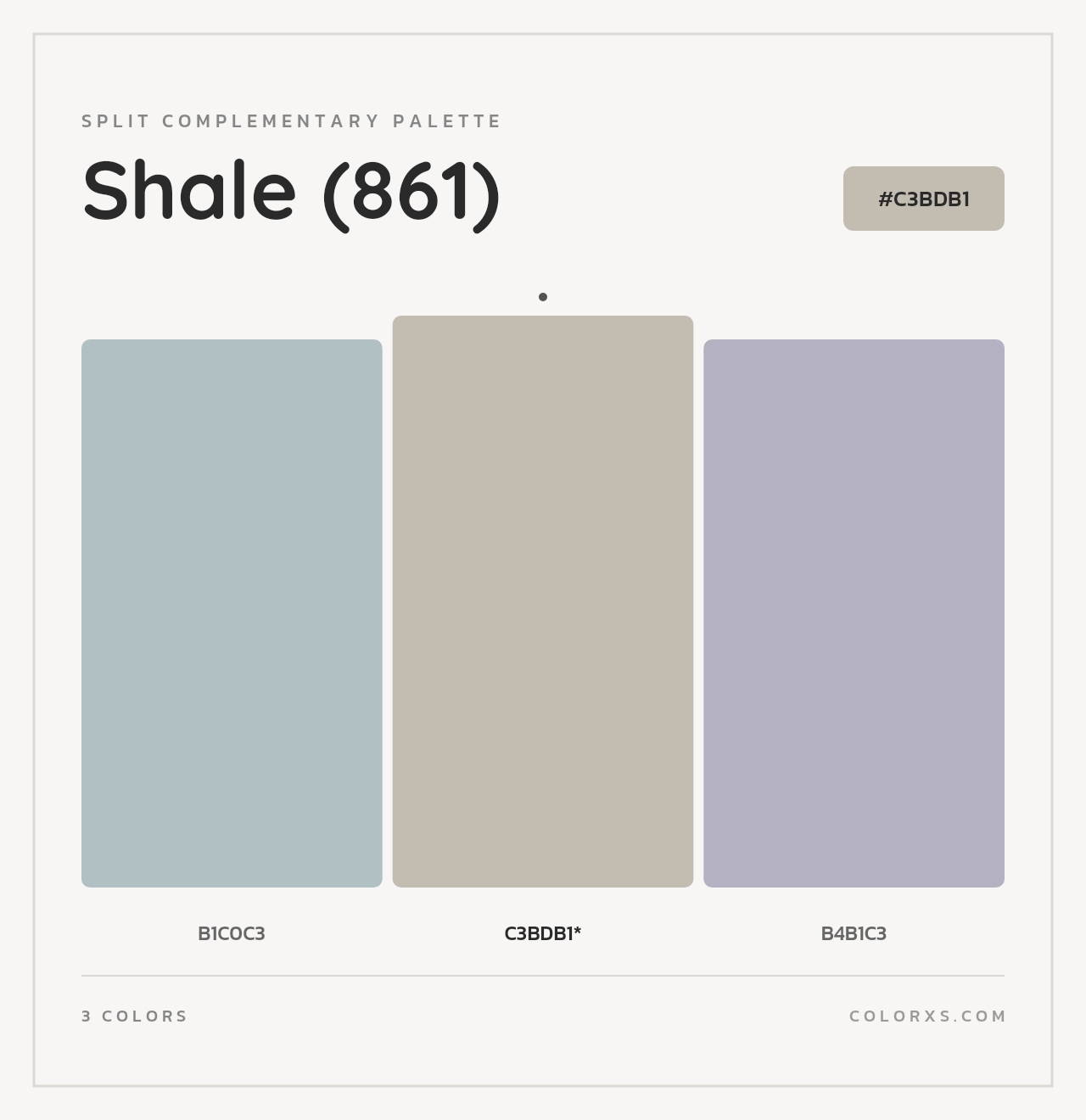 Shale (861) - Split-Complementary Color Palette