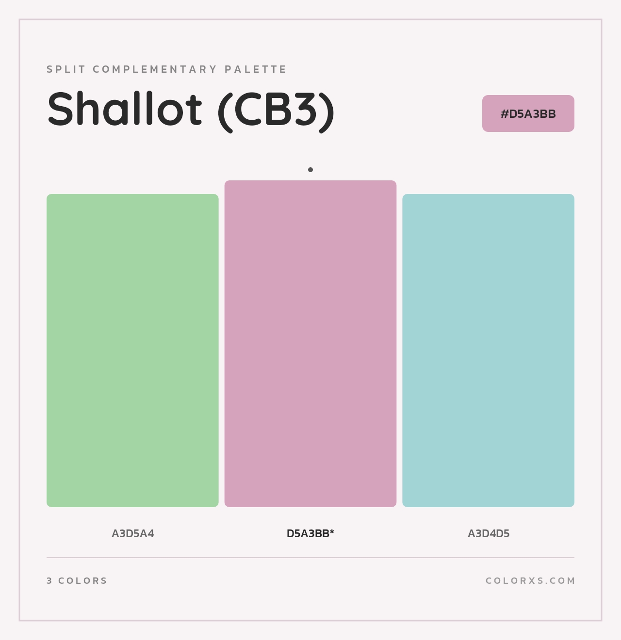 Shallot (CB3) - Split-Complementary Color Palette