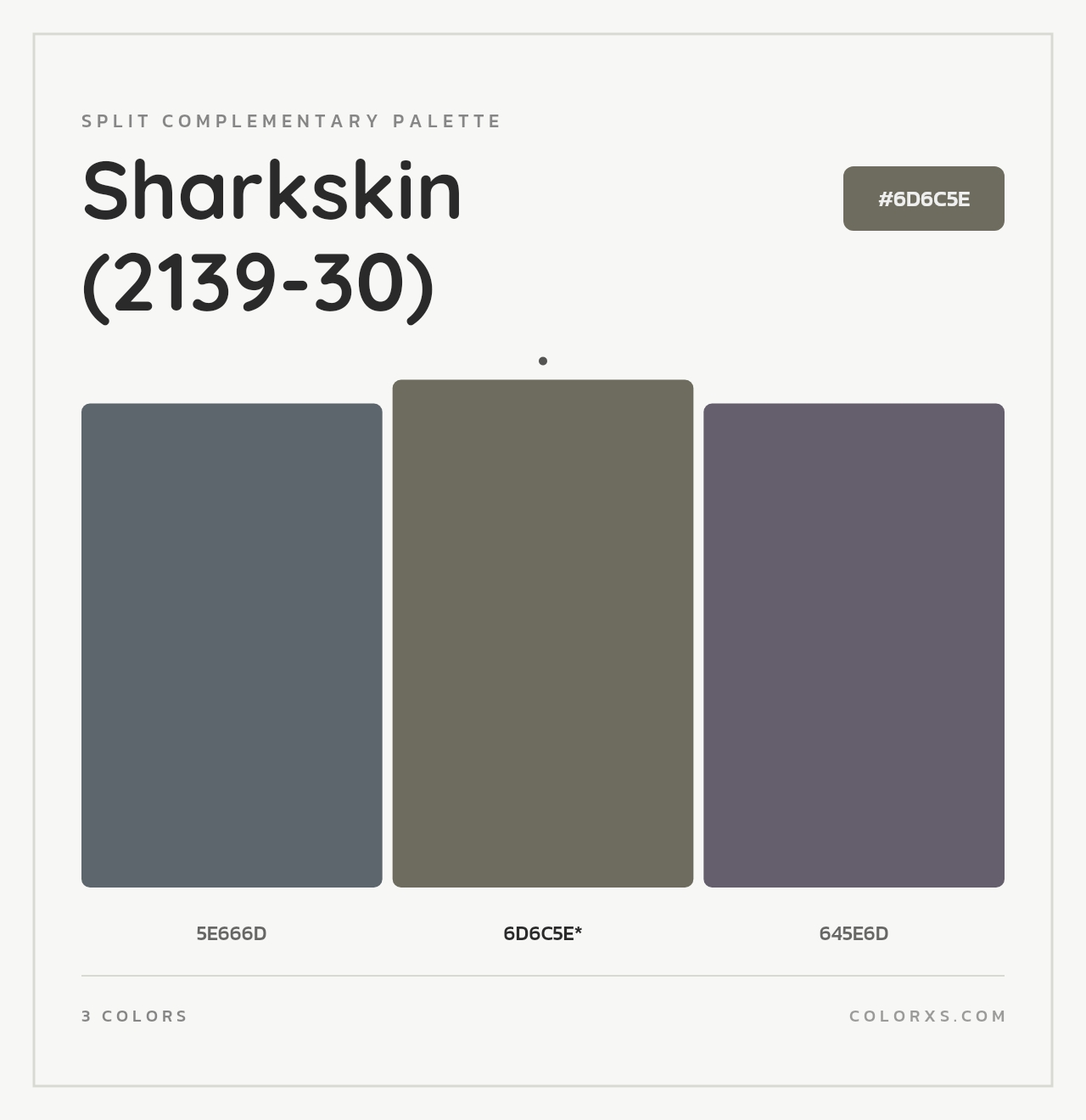 Sharkskin (2139-30) - Split-Complementary Color Palette