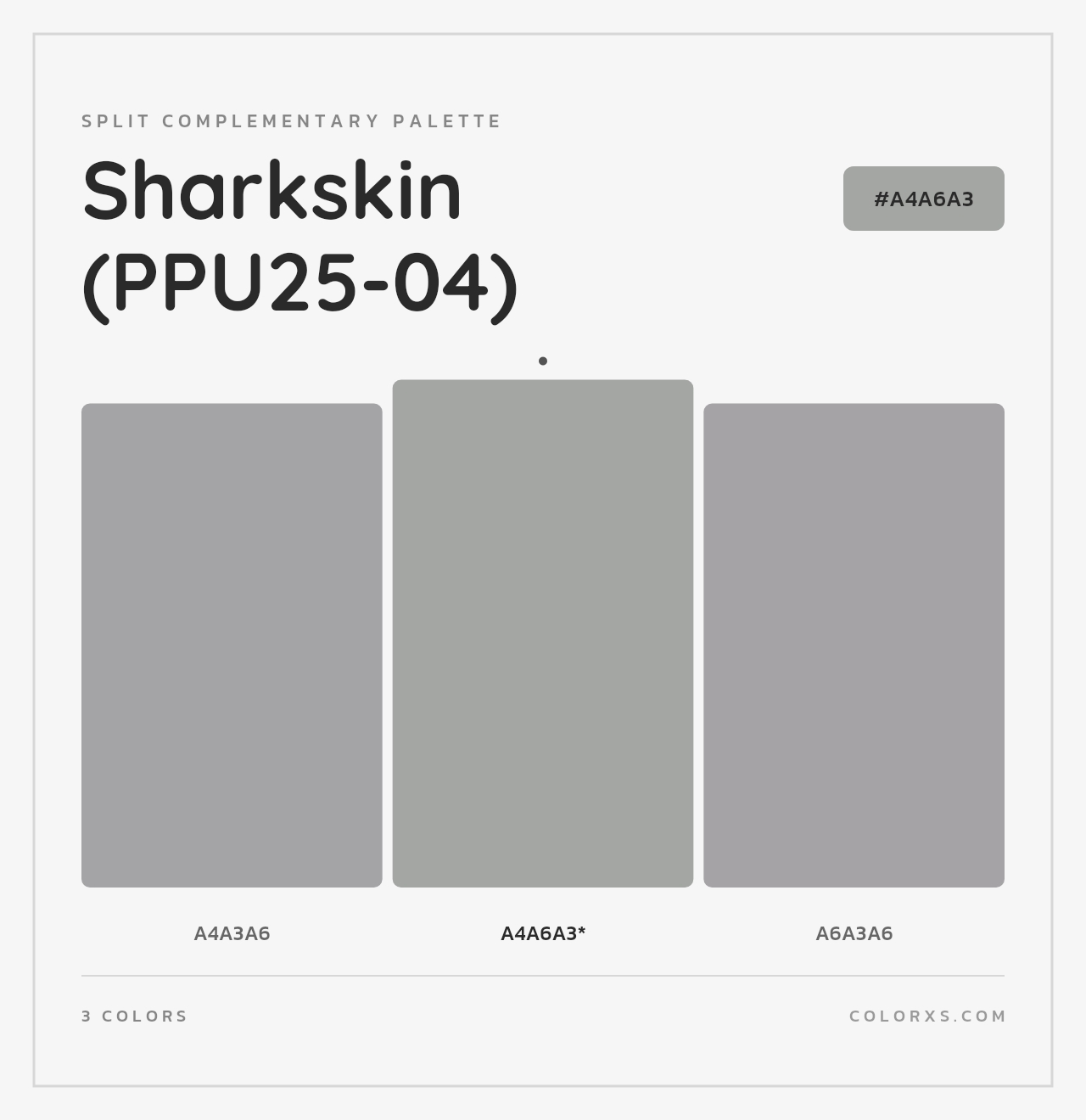 Sharkskin (PPU25-04) - Split-Complementary Color Palette