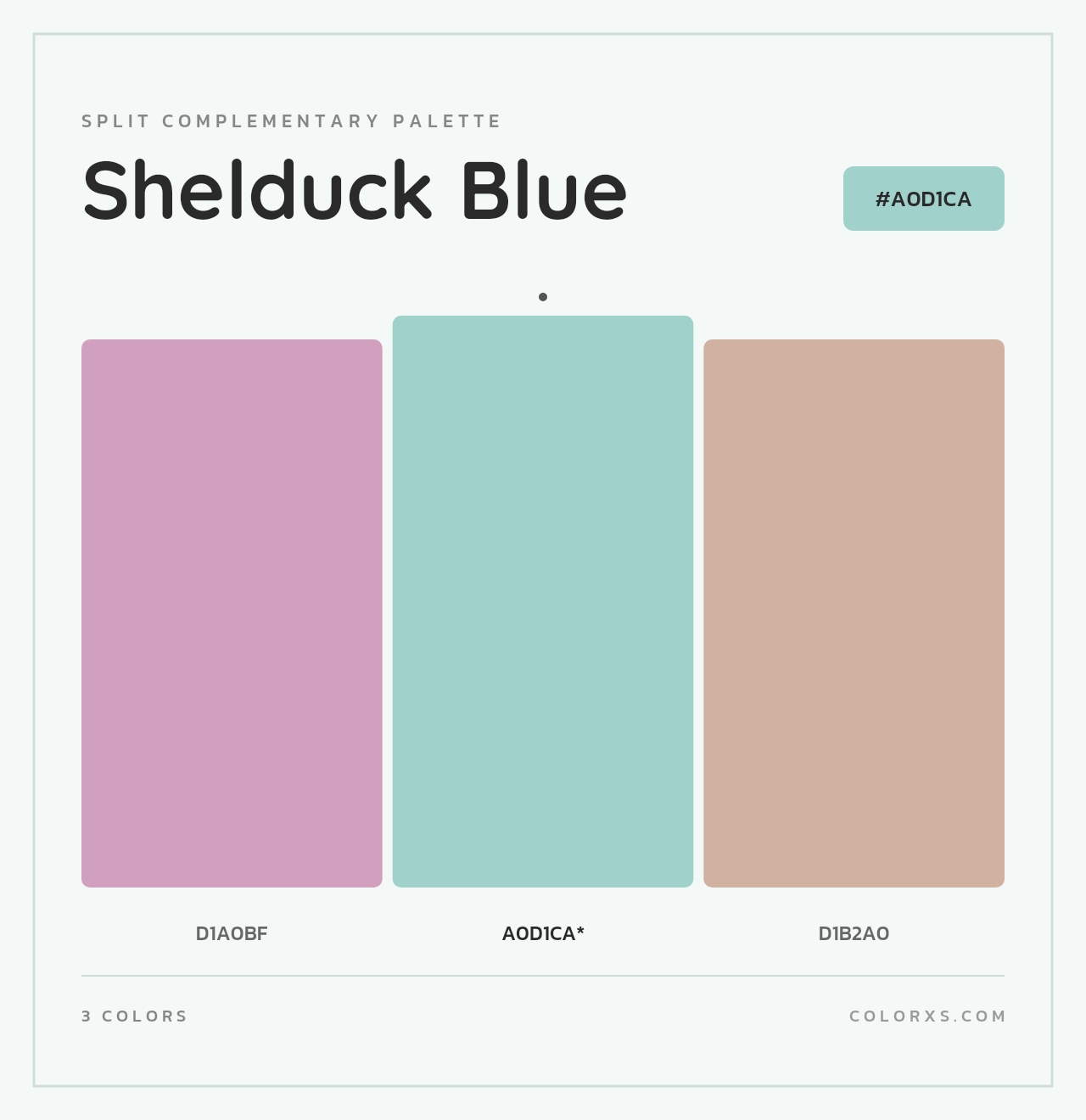 Shelduck Blue - Split-Complementary Color Palette