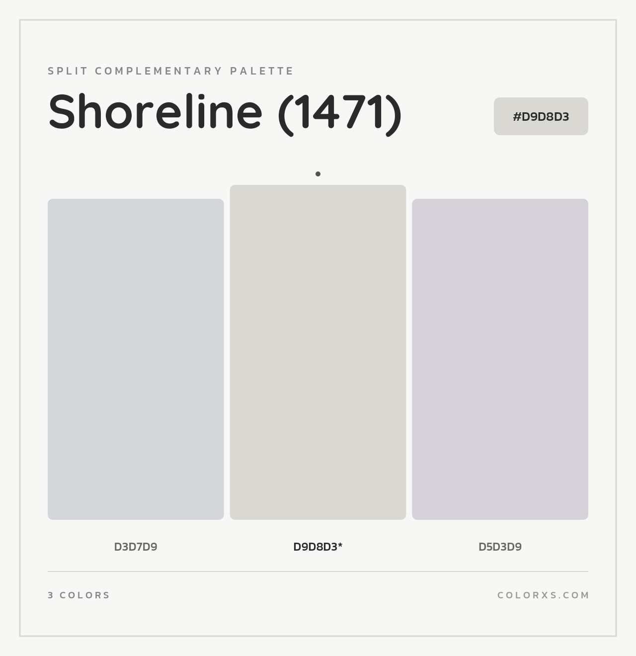 Shoreline (1471) - Split-Complementary Color Palette
