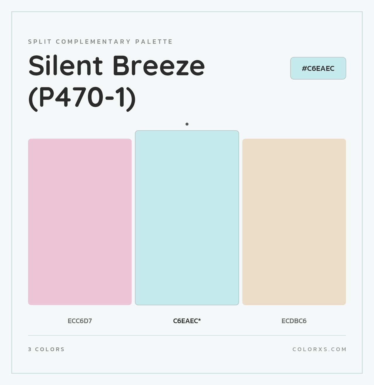 Silent Breeze (P470-1) - Split-Complementary Color Palette