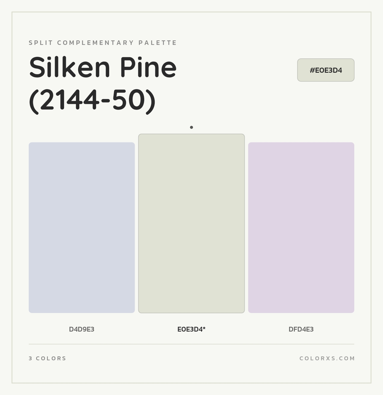 Silken Pine (2144-50) - Split-Complementary Color Palette