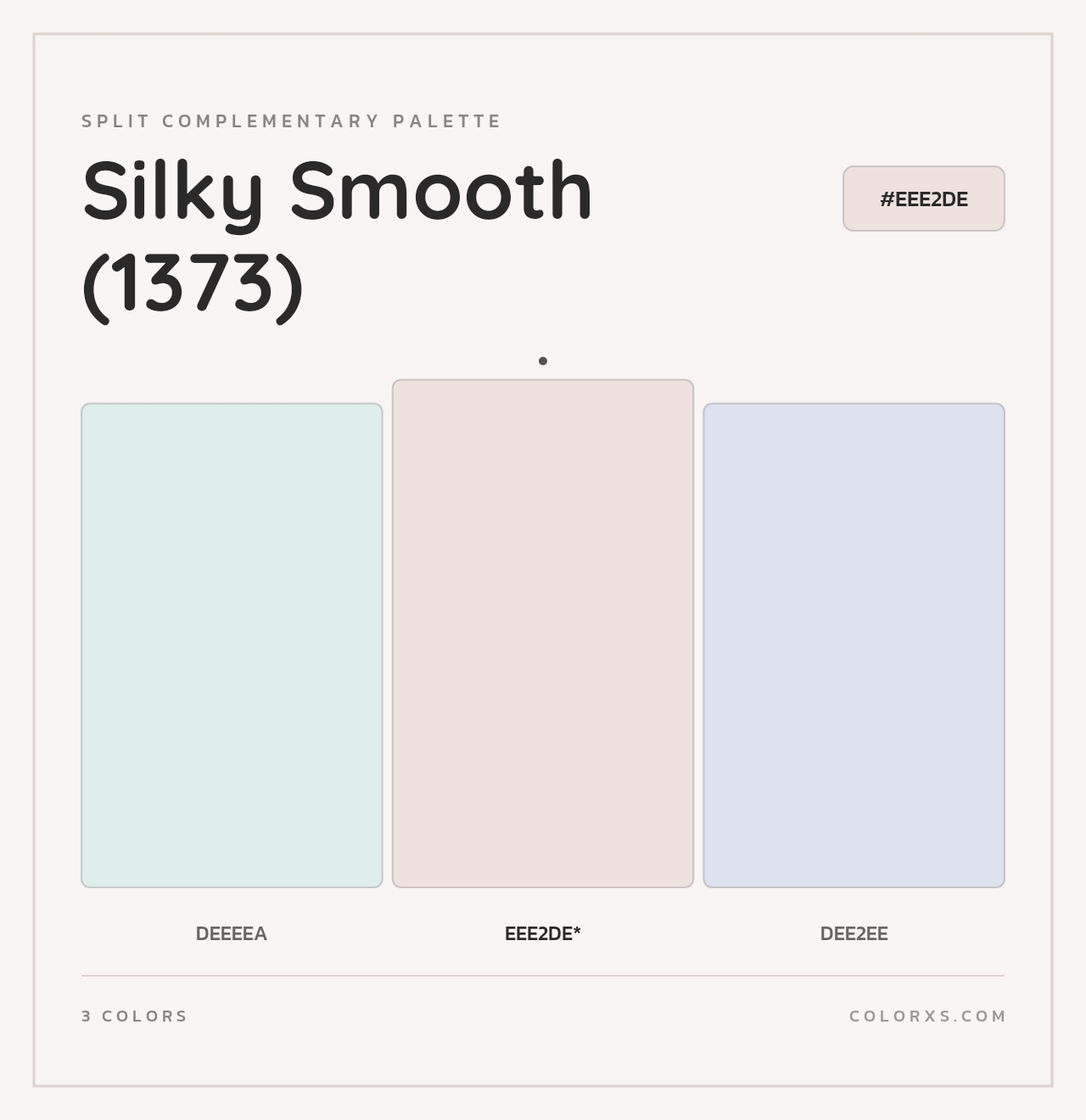 Silky Smooth (1373) - Split-Complementary Color Palette