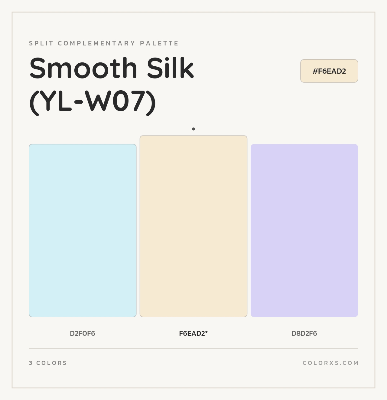 Smooth Silk (YL-W07) - Split-Complementary Color Palette