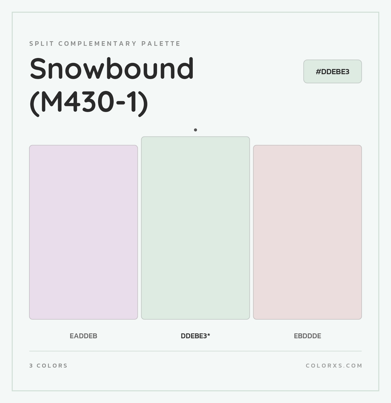 Snowbound (M430-1) - Split-Complementary Color Palette