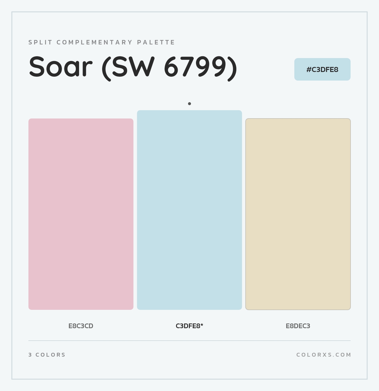 Soar (SW 6799) - Split-Complementary Color Palette
