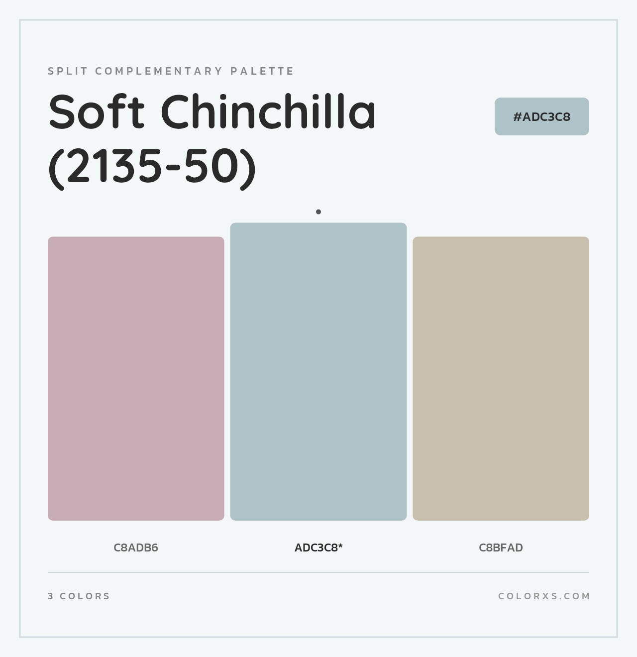 Soft Chinchilla (2135-50) - Split-Complementary Color Palette