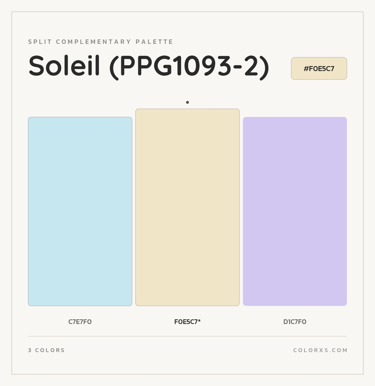 Soleil (PPG1093-2) - Split-Complementary Color Palette