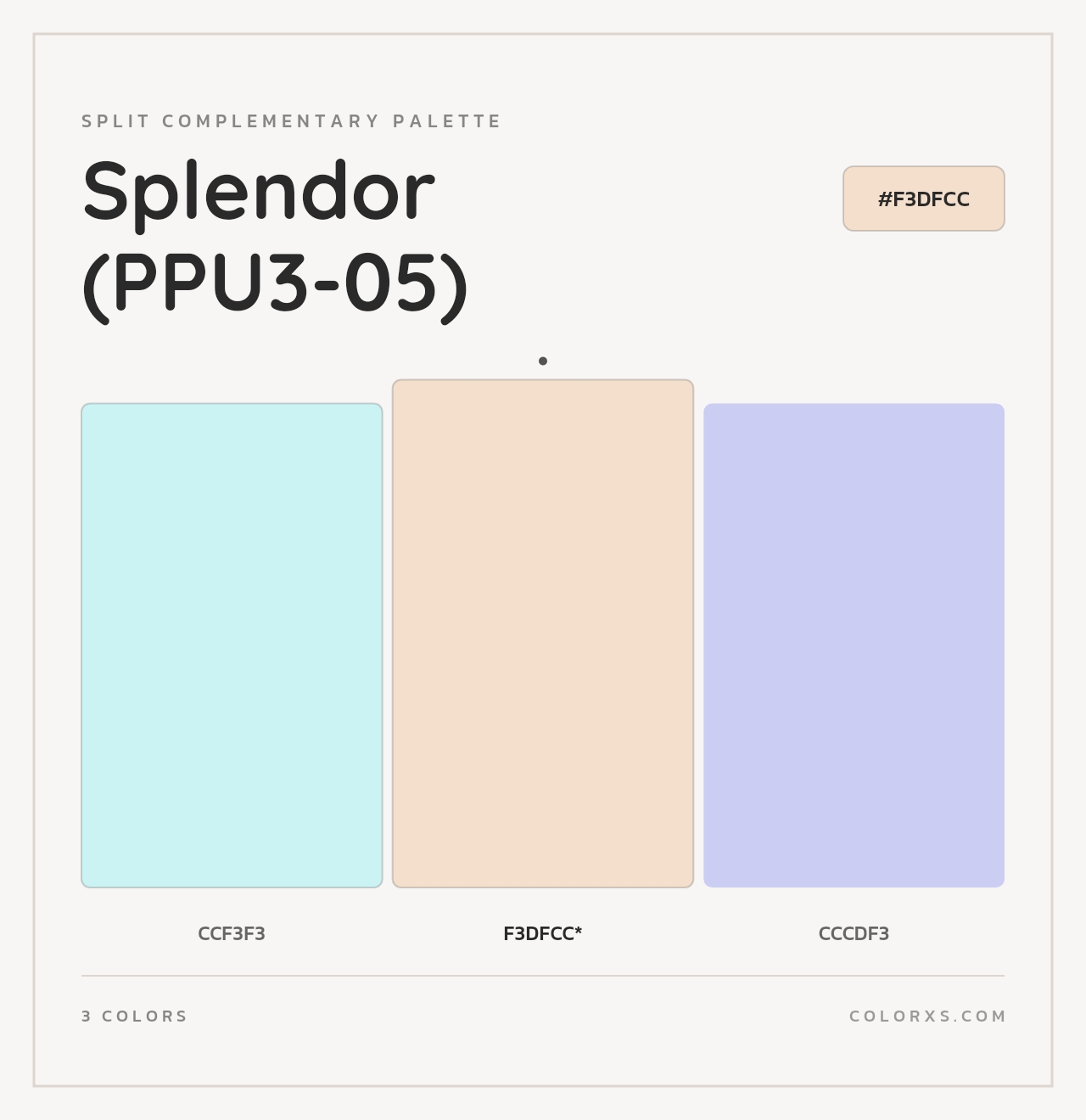 Splendor (PPU3-05) - Split-Complementary Color Palette
