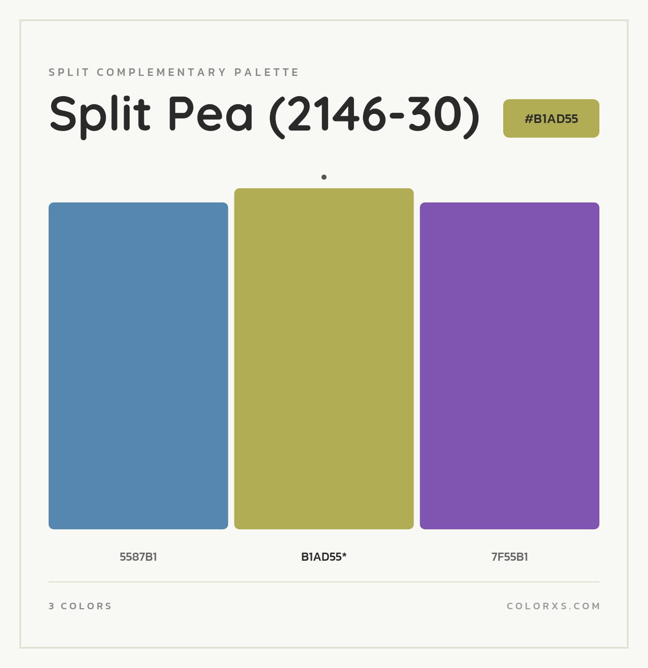 Split Pea (2146-30) - Split-Complementary Color Palette