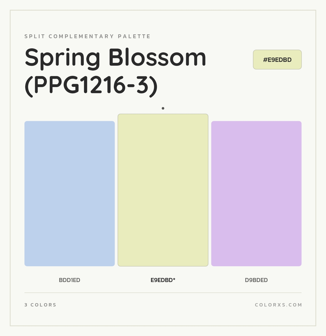 Spring Blossom (PPG1216-3) - Split-Complementary Color Palette