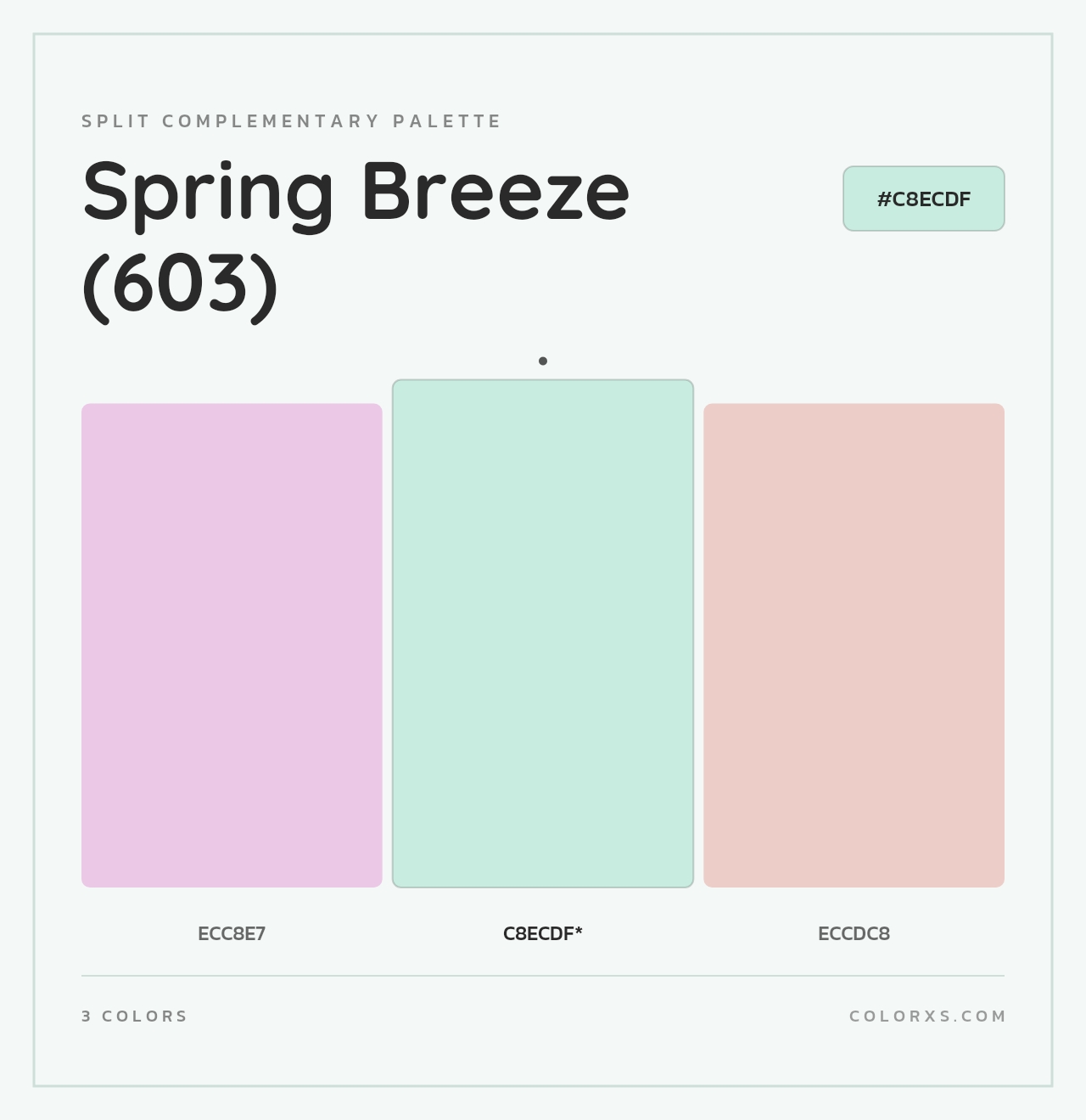 Spring Breeze (603) - Split-Complementary Color Palette
