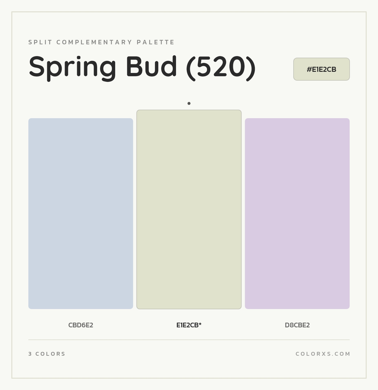 Spring Bud (520) - Split-Complementary Color Palette