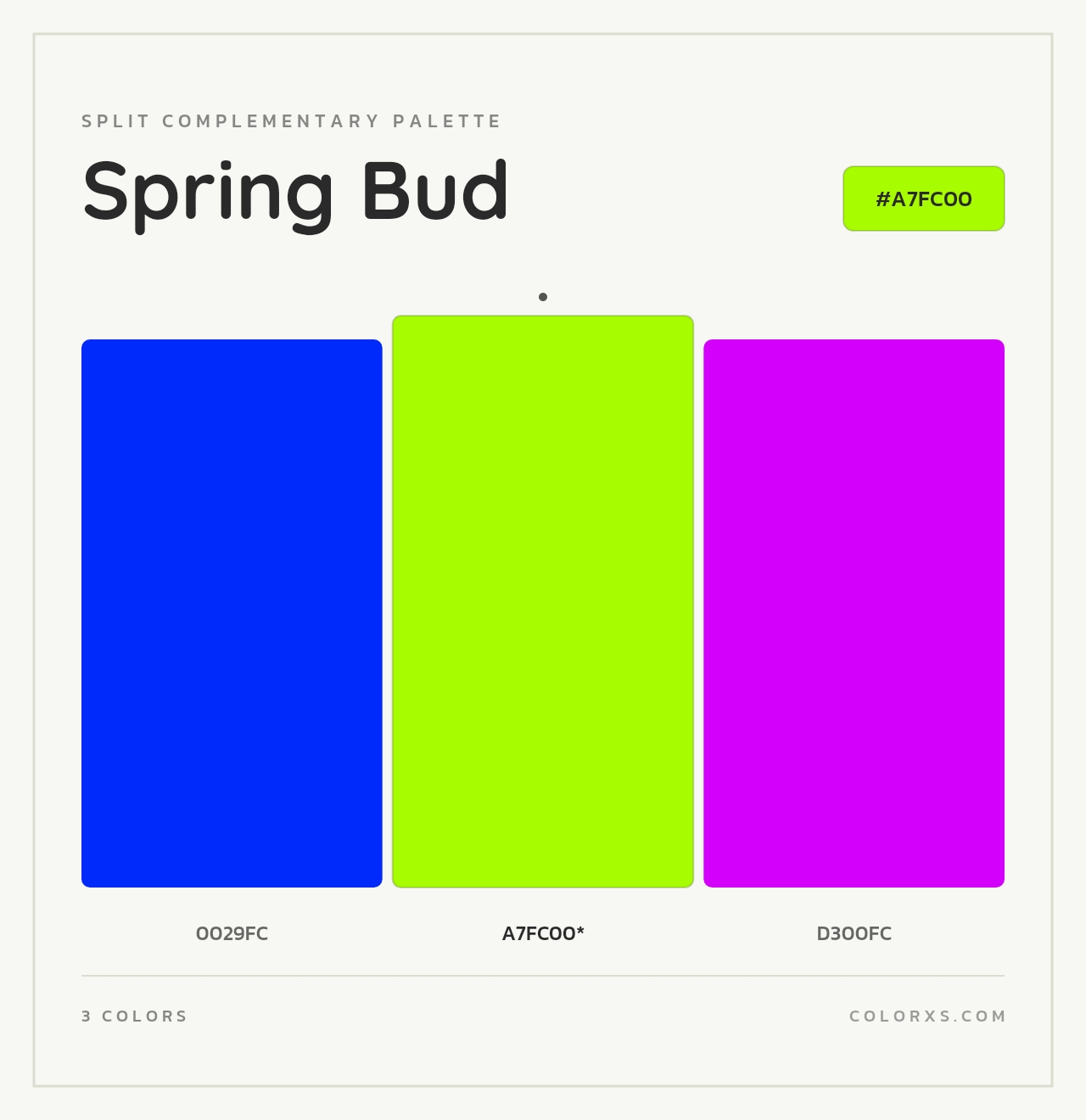 Spring Bud - Split-Complementary Color Palette