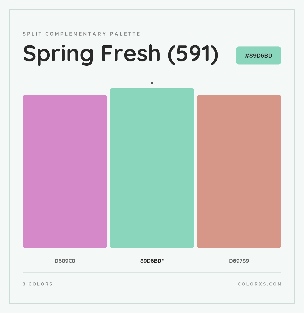 Spring Fresh (591) - Split-Complementary Color Palette